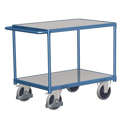 Policové vozíky s madlem, do 500 kg, 2 police