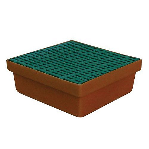 Plastová záchytná vana Manutan Expert s roštem, 640 x 410 mm, kapacita 20 l