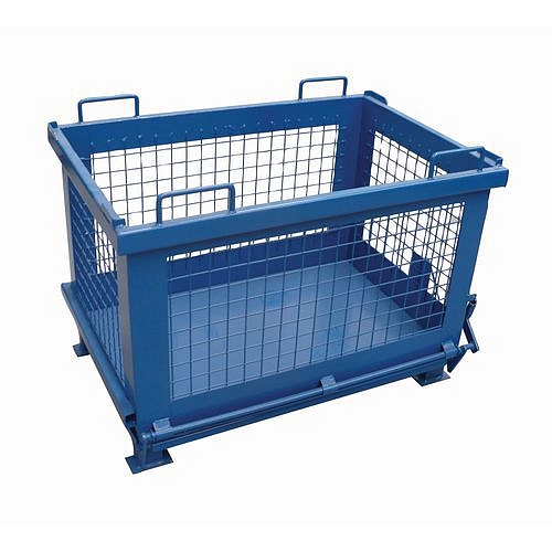 Síťovaný kontejner s výklopným dnem, objem 570 l