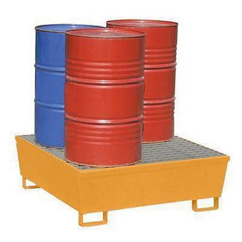 Ocelové záchytné vany, kapacita 220 - 440 l