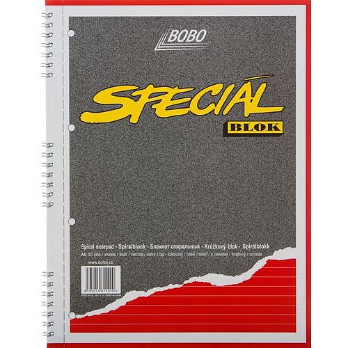 Blok s kovovou boční spirálou