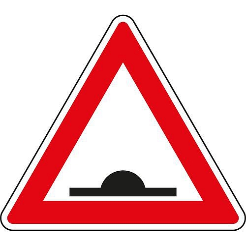 Dopravní značka Pozor, zpomalovací práh (A7b)