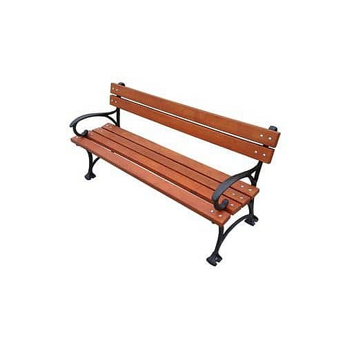 Boho lavička s područkou lehká - šířka 150 cm