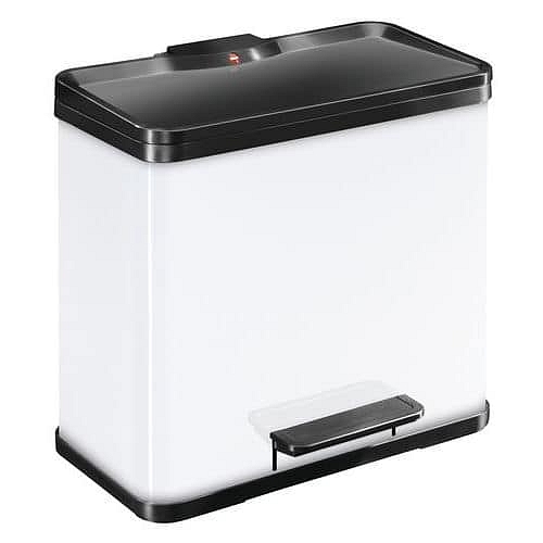 Odpadkový koš Öko Duo Plus L 17 + 9 l bílý – Hailo