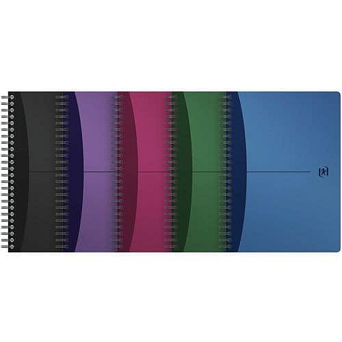 Blok s kovovou boční spirálou Urban mix, čtvereček, 100 stran, A5