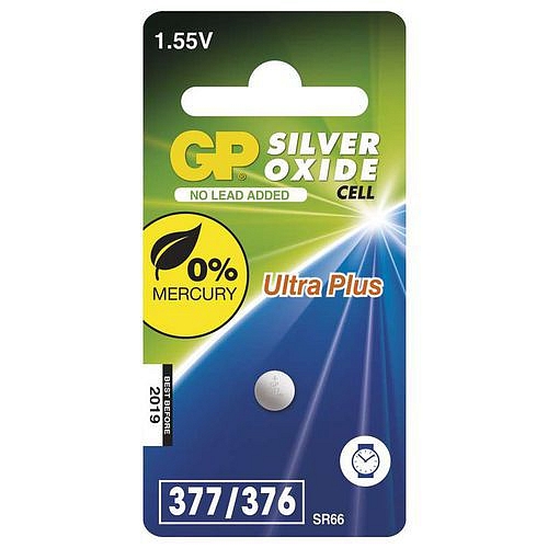 Knoflíková baterie do hodinek GP 377F, blistr