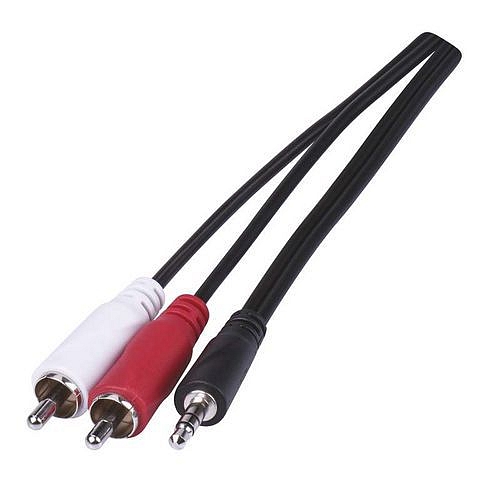 Kabel JACK 3,5mm stereo, vidlice - 2x CINCH vidlice