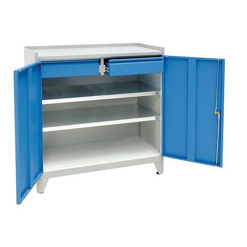 Dílenské skříně na nářadí Manutan, 102 x 100 x 50 cm