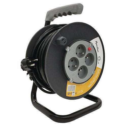Prodlužovací kabel na bubnu Manutan Expert, 25 m