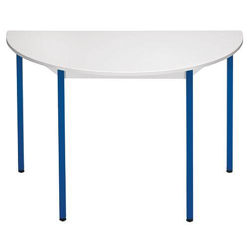 Půlkruhový jednací stůl Alex, 120 x 74 cm