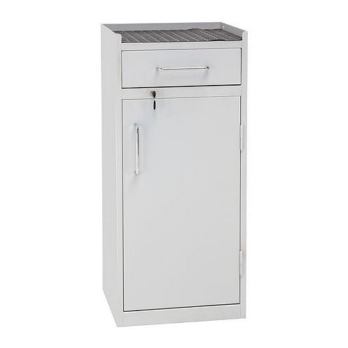 Dílenská skříň na nářadí Manutan Expert, 98 x 43 x 34 cm, šedá/šedá