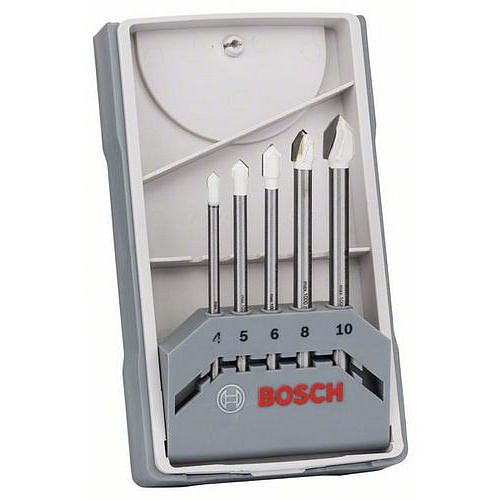 Bosch - 5dílná sada vrtáků na dlaždice CYL-9 Ceramic 4,0; 5,0; 6,0; 8,0; 10,0 mm