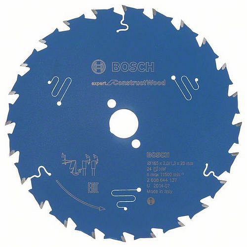 Bosch - Pilový kotouč Expert for Construct Wood 165 x 20 x 2,0 mm, 24