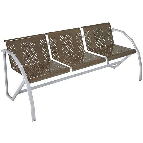 Lavice Manutan Expert Odéon, třímístná, hnědá