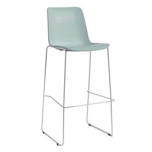 Barová židle Zenith, stohovatelná, modrá