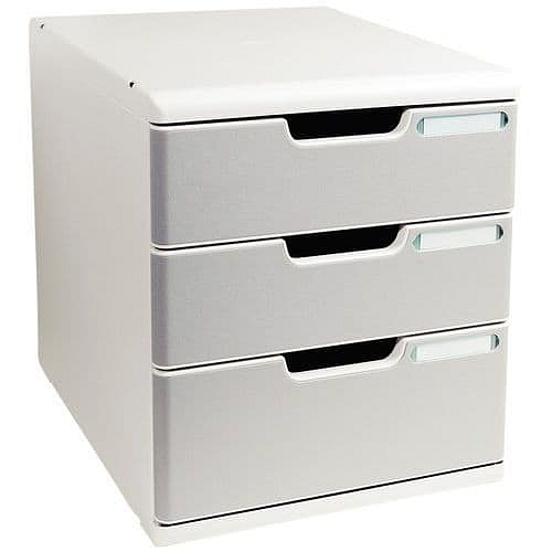 Zásuvkový modul Multiform, 3 zásuvky, šedý