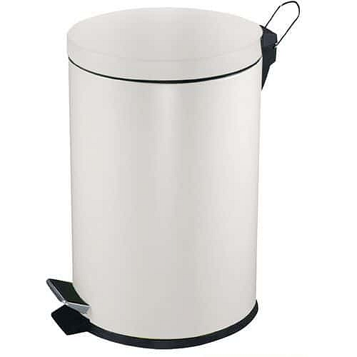 Odpadkový koš s nožním pedálem 5 l bílý