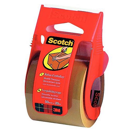 Balicí páska Scotch, s ručním zásobníkem, 20 m, Havana