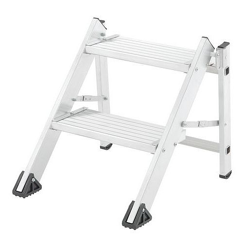 Hliníkové skládací schůdky Comfort Tubesca-Comabi, 2 stupně