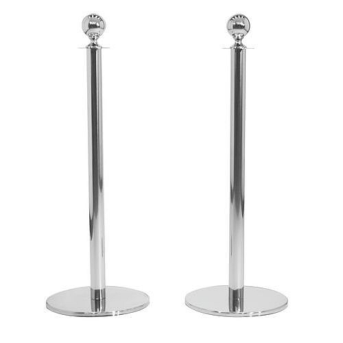 Zahrazovací sloupky s koulí Manutan, 2 ks