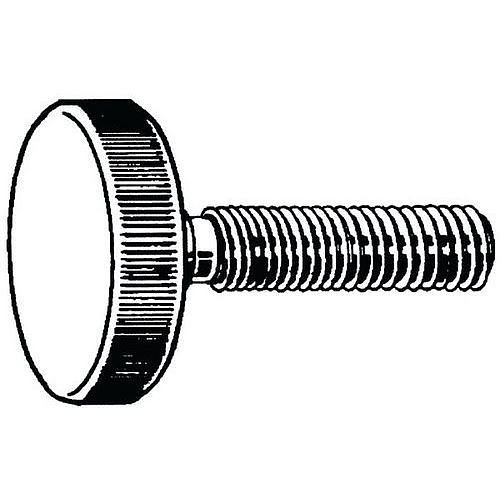 Rýhovaný palcový šroub nízký DIN 653 Nerezocel A1 M5X20