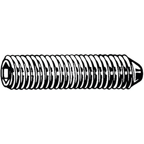 Stavěcí šroub s vnitřním šestihranem a kuželovým koncem DIN 914 Nerezocel A4