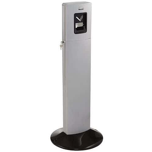 Popelník na noze Metropolitan stříbrný