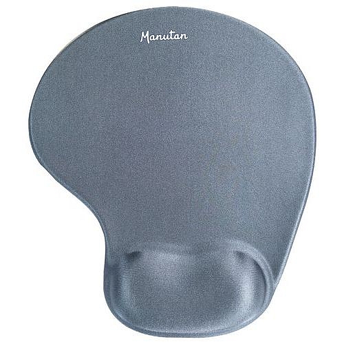 Gelová podložka Manutan Expert Lycra pod myš, šedá