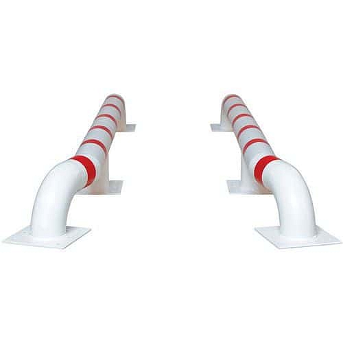 Vodící práh pro nákladní automobily Crash Stop, červená/bílá, výška 31,5 cm