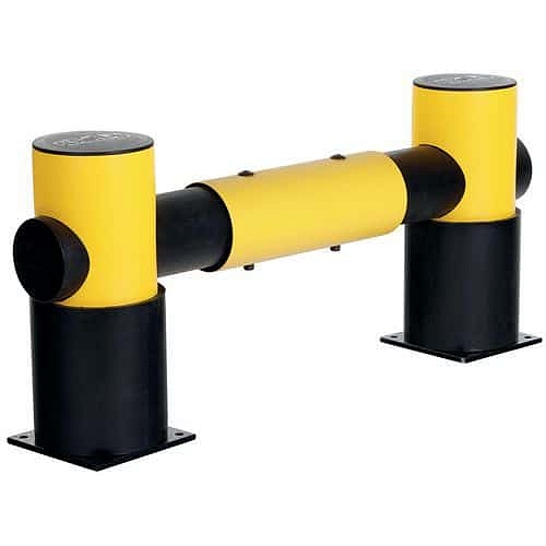 Protinárazová regálová zábrana Dancop, d-flexx, 1 kolejnice, délka 110 cm