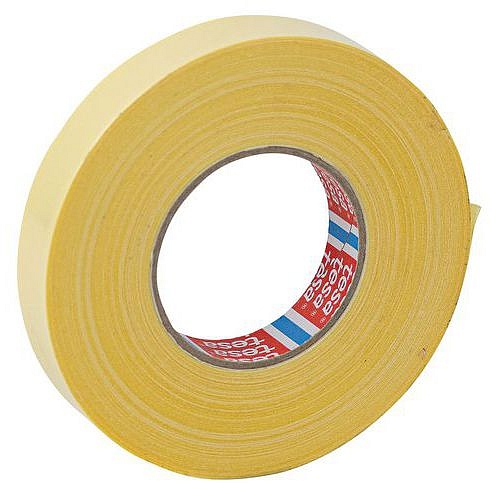 Oboustranná látková lepicí páska Tesa, bílá, 50 m, 25 mm