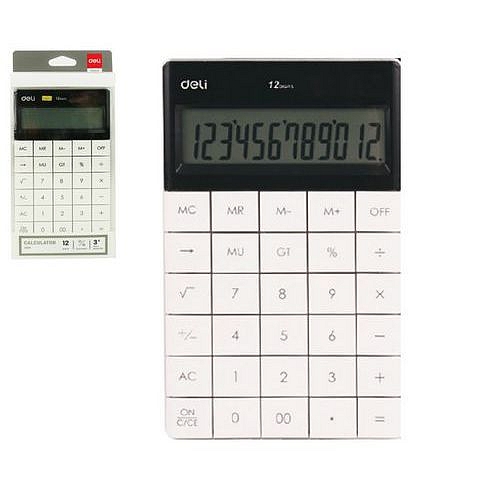 Kalkulačka DELI, bílá