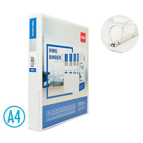 Pořadač DELI A4/35mm 4 kroužkový D 20mm