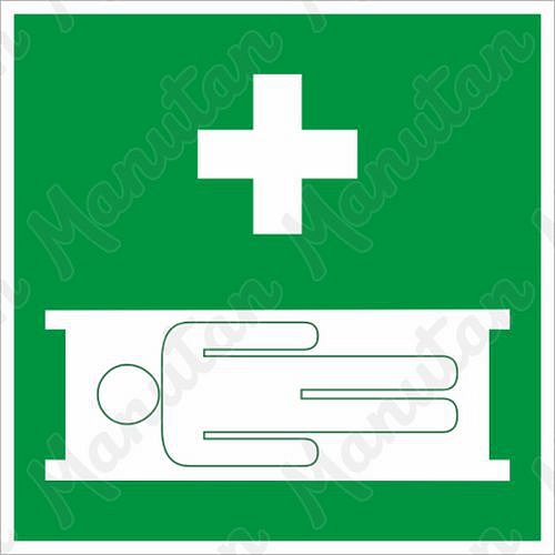 Tabulky bezpečí, fotoluminiscenční - Zdravotnická nosítka