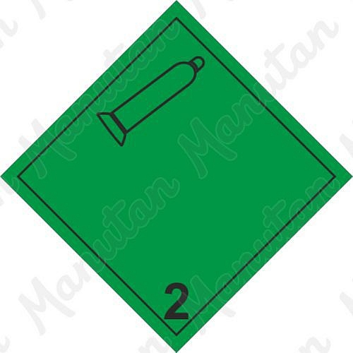 Výstražné ADR tabulky - Nehořlavý nejedovatý plyn č. 2.2 A