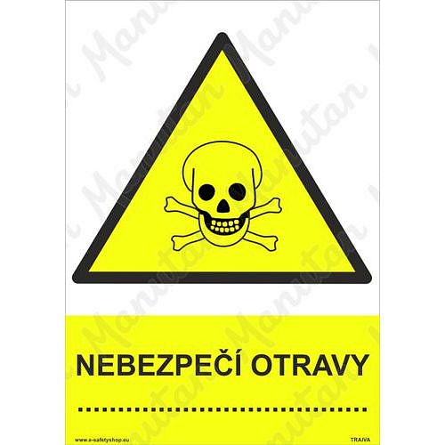 Výstražné tabulky - Nebezpečí otravy