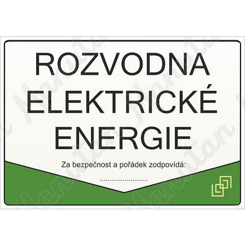 Informační tabulky - Rozvodna elektrické energie