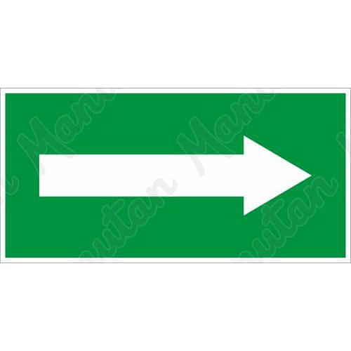 Tabulky bezpečí - Směrová šipka k uzávěru