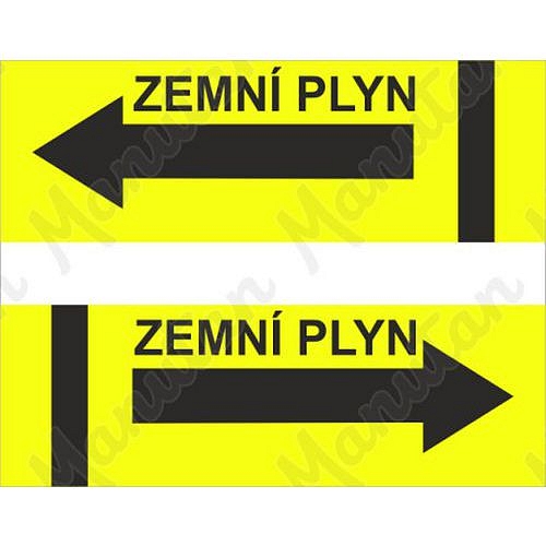 Výstražné tabulky - Zemní plyn