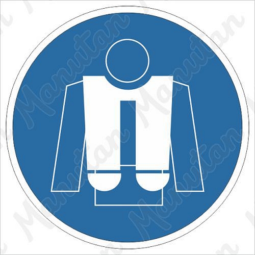 Použij záchrannou vestu, samolepka 40 x 40 x 0,1 mm, arch 35 ks