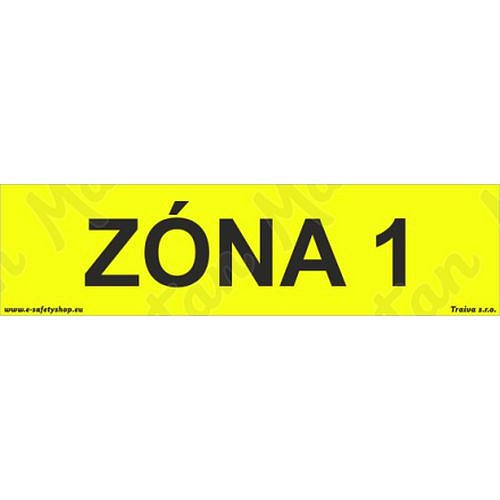 Zóna 1, plast 210 x 55 x 0,5 mm