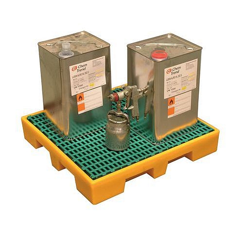 Modulová plastová záchytná vana s roštem, kapacita 35 l