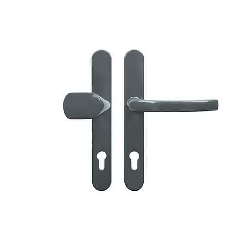 Masivní hliníkové kování pro vstupní dveře, práškový antracit