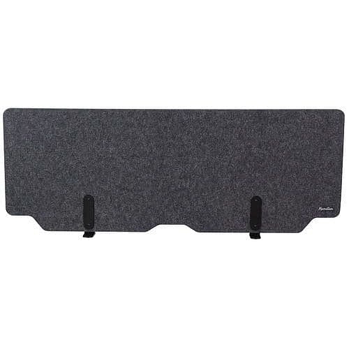 Stolový paraván Manutan Expert, volně stojící, tmavě šedá, 150 x 48 cm