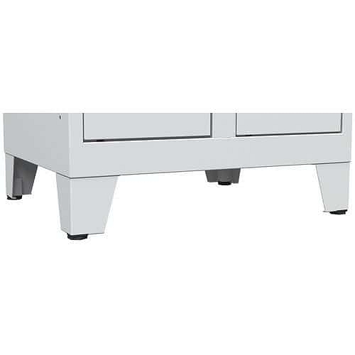 Podnoží pro šatníky Vinco, 4 ks, nerezové