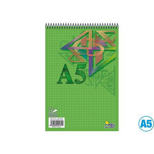 Bloky spirála hlava A4 čtvereček