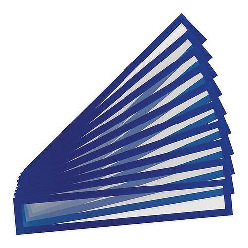 Informační kapsy Magneto Pro Solo Tarifold, magnetické, 80 x 445 mm, modrá, 10 ks