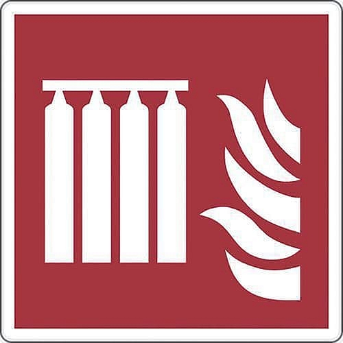 Požární tabulka Manutan Expert - Hasicí baterie, hliník, 200 mm