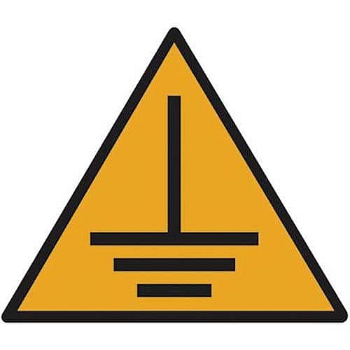 Výstražná tabulka Manutan Expert - Uzemnění, hliník, 200 mm