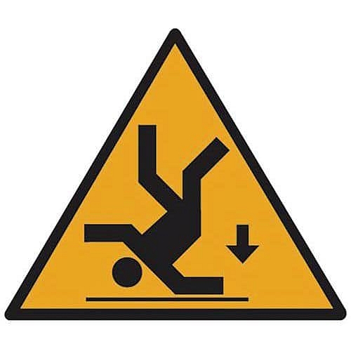 Výstražná tabulka Manutan Expert - Nebezpečí pádu, hliník, 200 mm